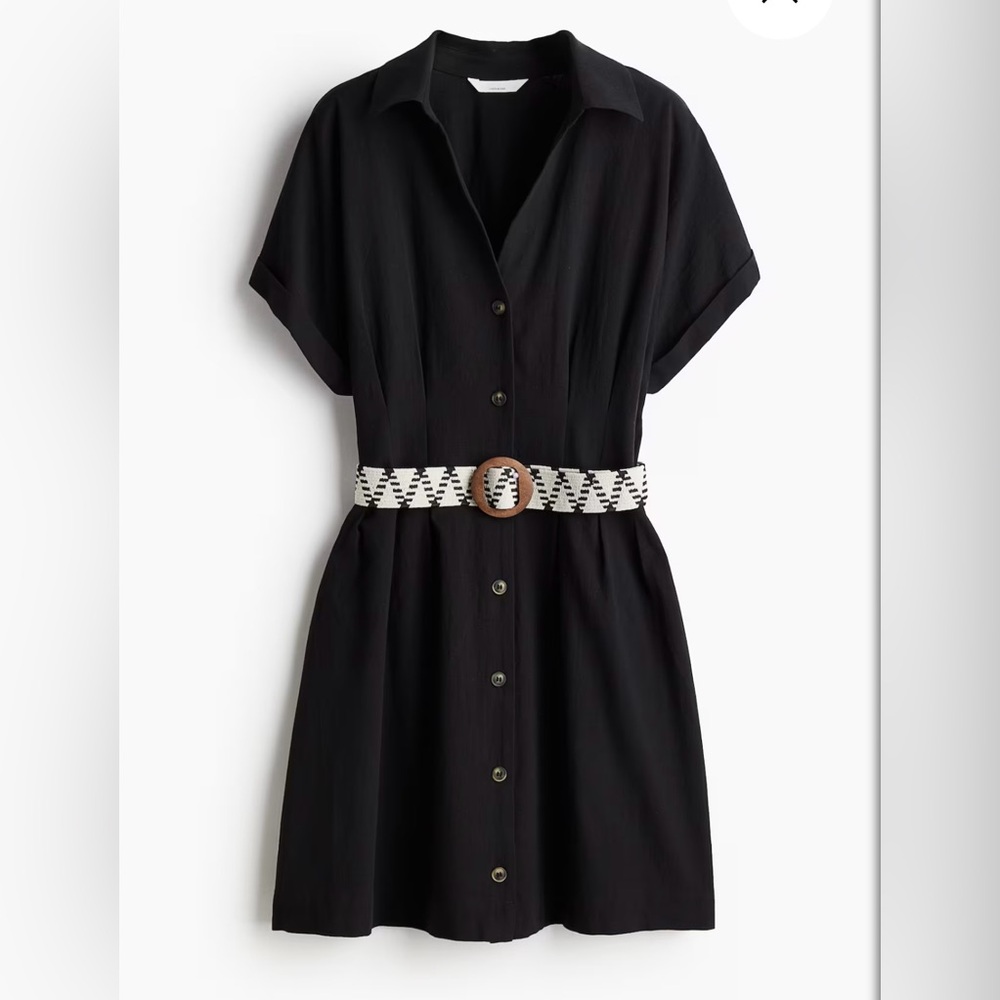 H&M shirt dress with belt